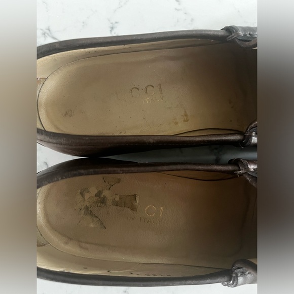 Gucci Horsebit Loafers Brown Leather with box Sz 7 B - Picture 5 of 6